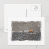 Wie stopt, wint laatste sigaret briefkaart (Voorkant / Achterkant)