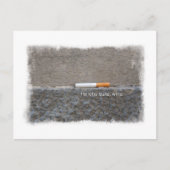 Wie stopt, wint laatste sigaret briefkaart (Voorkant)