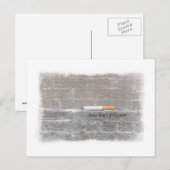 Wie stopt, wint laatste sigaret briefkaart (Voorkant / Achterkant)