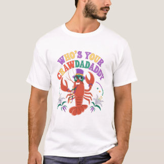 Wie uw Crawdaddy Crawfish Jester Kralen T-shirt