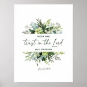 Wie vertrouwen heeft in de Heer, zal het Poster in (Voorkant)