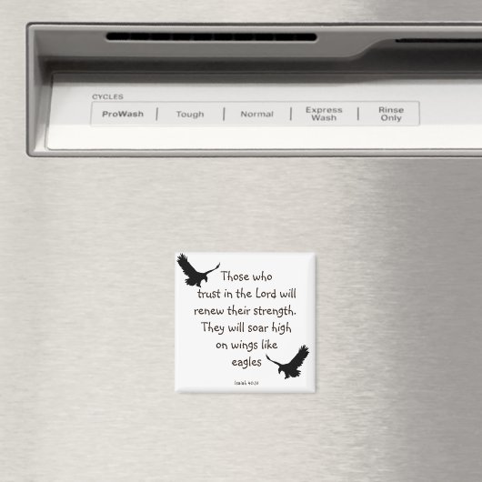 Wie vertrouwen heeft in de Heer, zal zijn kracht v Magneet (Insitu (Vaatwasser))