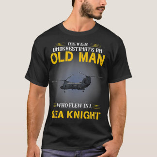 Wie vloog in een chsea ridder helikopter ch46 heli t-shirt