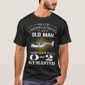Wie vloog in O 2 Skymaster Oscar Deuce-vliegtuig T-shirt (Voorkant)
