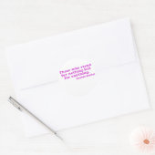 Wie voor niets herfst is ronde sticker (Envelop)