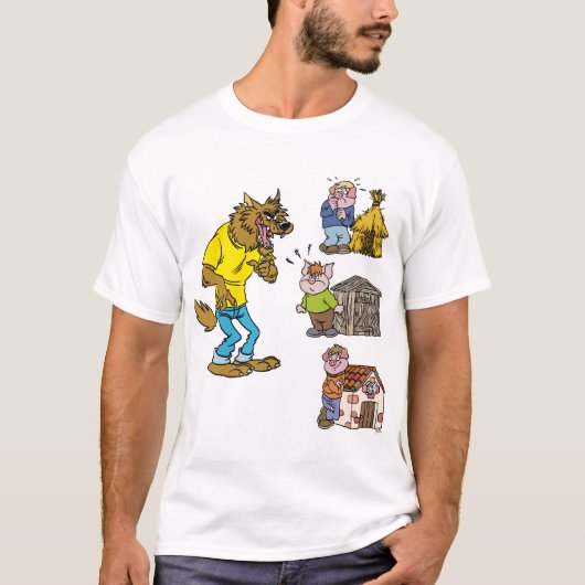 Wie vreest de Big Bully Wolf? Kinderen T-Shirt (Voorkant)