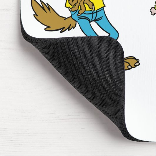 Wie vreest de Big Bully Wolf? Muismat (Hoek)