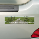 Wie wander bumpersticker (Op auto)