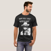 Wie was die gemaskerde man lone ranger mask retro  t-shirt (Voorkant volledig)