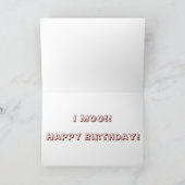 Wie was het je verjaardag? Koe Birthday Kaart (Binnen)