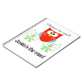 Wie was Man? 3 Retro gekleurde eigenaar Notitieboek (Linkerzijde)