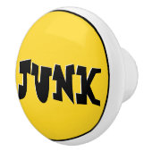 Wie wat waar - Junk Lade knop (geel) (Rechts)