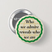Wie we bewonderen ronde button 5,7 cm (Voorkant /achterkant)