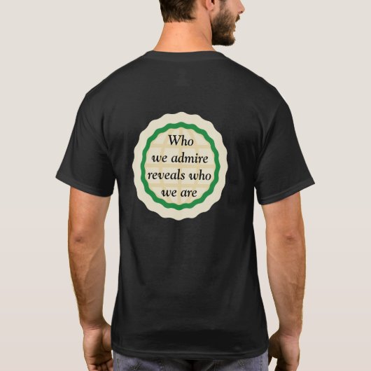 Wie we bewonderen t-shirt (Achterkant)