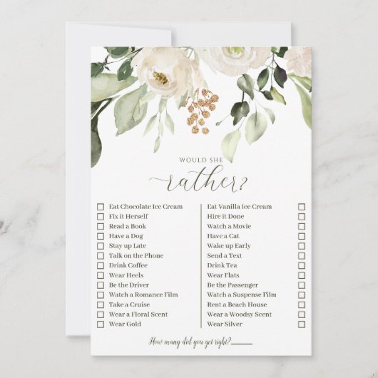 Wie weet hoe Bride het beste zou ze zijn in plaats Kaart (Voorkant)