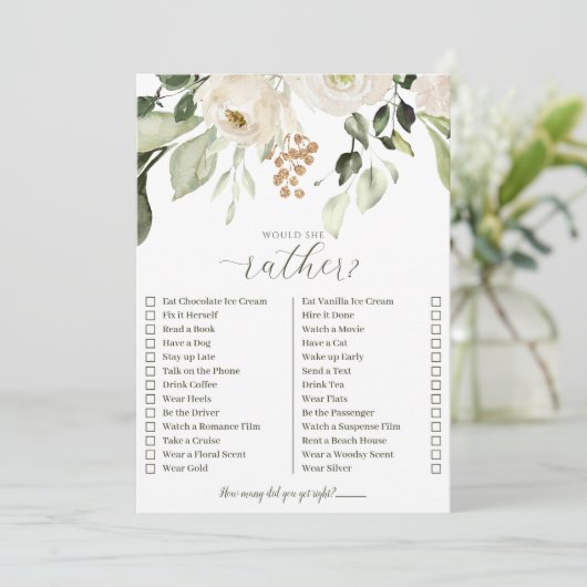 Wie weet hoe Bride het beste zou ze zijn in plaats Kaart (Staand voorkant)