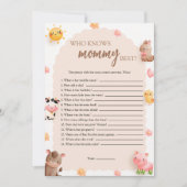 Wie weet is mama de beste game Kaart (Voorkant)