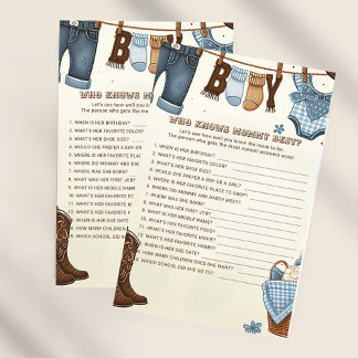 Wie weet mammie beste douche spel