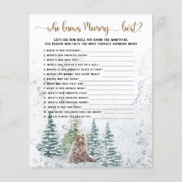 Wie weet mammie beste douche spel