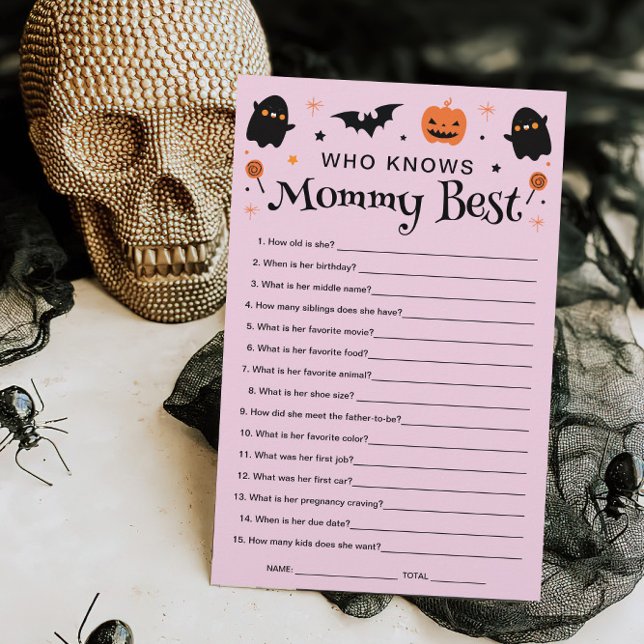 Wie weet mammie Halloween heks Baby shower spel (Creator heeft geüpload)