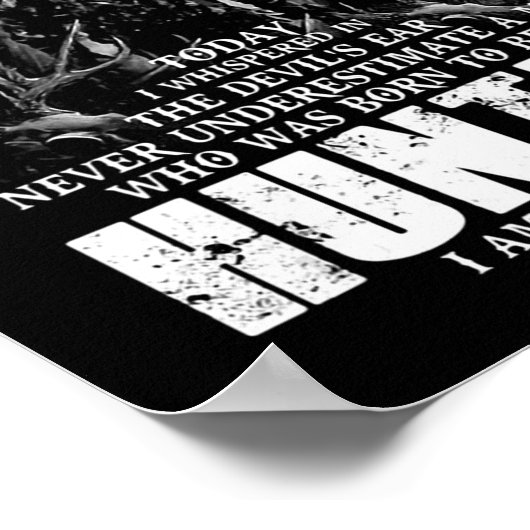 Wie werd geboren als jager jagers poster (Hoek)