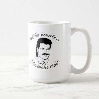 Wie wil een Mustache Ride? Koffiemok