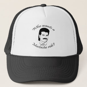 Wie wil een Mustache Ride? Trucker Pet