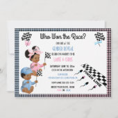 Wie wil er met de Race Gender onthullen Funny Sper Kaart (Voorkant)