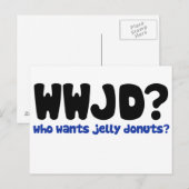 Wie wil geleidedonuts briefkaart (Voorkant / Achterkant)