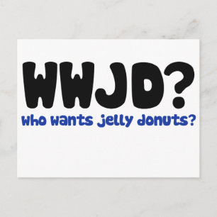 Wie wil geleidedonuts briefkaart