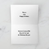 WIE WIL IK ZIEN VOOR "KERSTMIS" VAKANTIE KAART (Binnen)