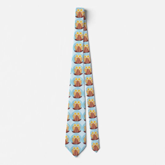 Wie wil ontbijt? Owl Stropdas (Voorkant)