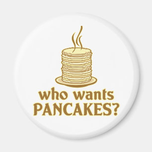 Wie wil pannenkoeken? magneet