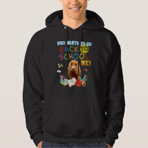 Wie wil terug naar school Me Engelse Cocker Span Hoodie