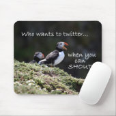 Wie wil twitter-mousemat muismat (Met muis)