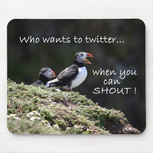 Wie wil twitter-mousemat muismat (Voorkant)