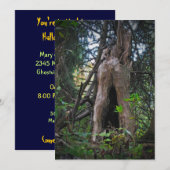 Wie woont daar? Halloween Invitation Kaart (Voorkant / Achterkant)