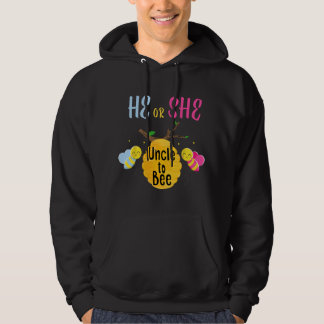 Wie wordt het Bij Hij of Zij Oom worden Geslacht R Hoodie