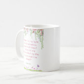 Wie zal ik vrezen? | Faithful Strength Coffee Mok (Voorkant links)