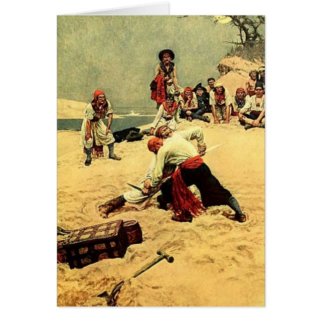 Wie zal kapitein zijn? piratenkunst (Voorkant)