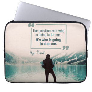 Wie zal me tegenhouden? laptop sleeve