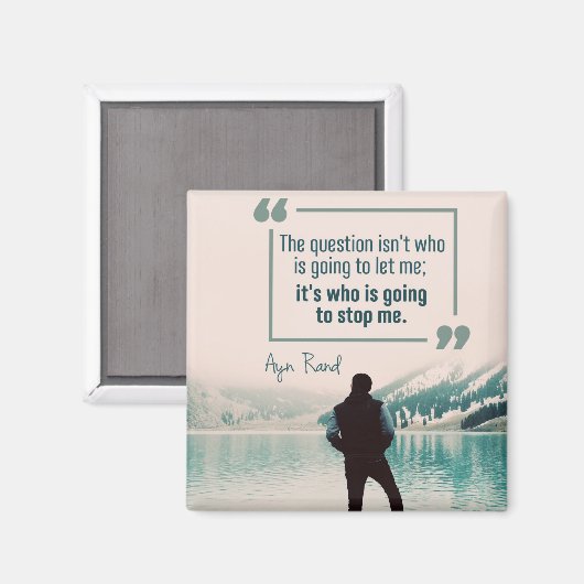 Wie zal me tegenhouden? magneet (Voorkant / Achterkant)