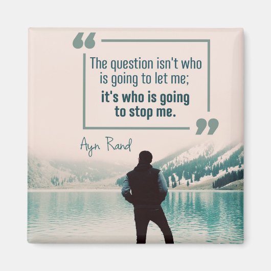 Wie zal me tegenhouden? magneet (Voorkant)