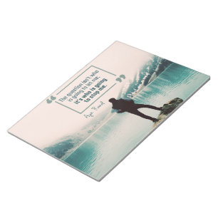 Wie zal me tegenhouden? notitieblok