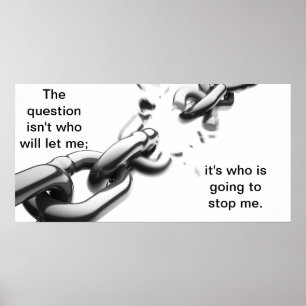 Wie zal me tegenhouden? poster