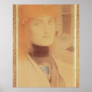 Wie zal mij leveren? (gekleurd potlood op papier) poster