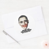 WIE ZAL VECHTEN RONDE STICKER (Envelop)