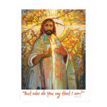 Wie zeg je dat ik ben, Jesus 18x24" Poster