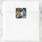 Wie zeg je dat ik ben? vierkante sticker (Tas)