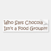 Wie zegt... bumpersticker (Voorkant)